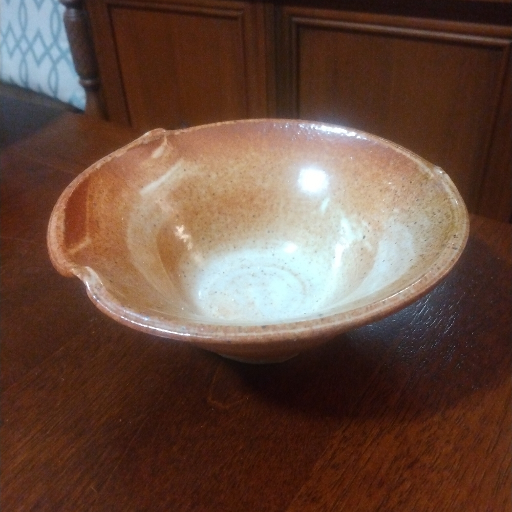 Studio Art Pottery Bowl, 2007 signed JR